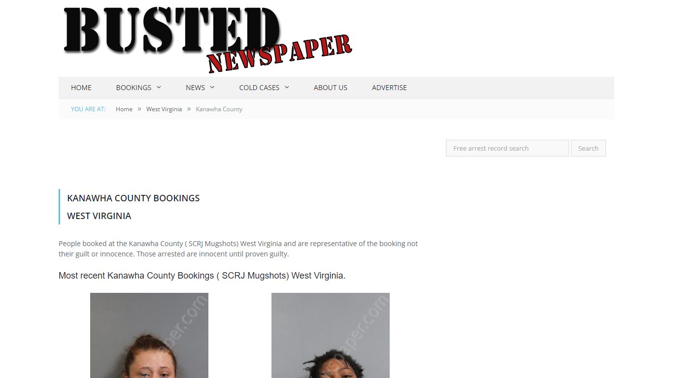 Kanawha County, WV ( SCRJ WV ) Mugshots - BUSTEDNEWSPAPER.COM
